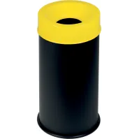 Poubelle antifeu noire