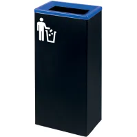 Corbeille bleue tri-sélectif durable 60L rectangulaire
