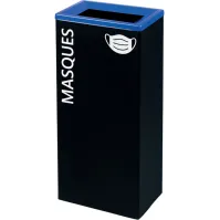 Poubelle bleue tri-sélectif durable 60l rectangulaire