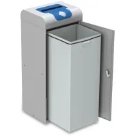 Corbeille 75 litres ouverture tri-sélectif