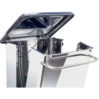 Conteneur pédale inox hygiène durable cuisine 110L