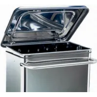 Poubelle inox à pédale 110L hygiène cuisine durable