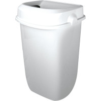 Poubelle murale blanche 32L hygiène discrétion