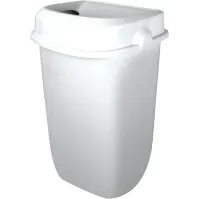 Poubelle murale blanche 32L hygiène discrétion