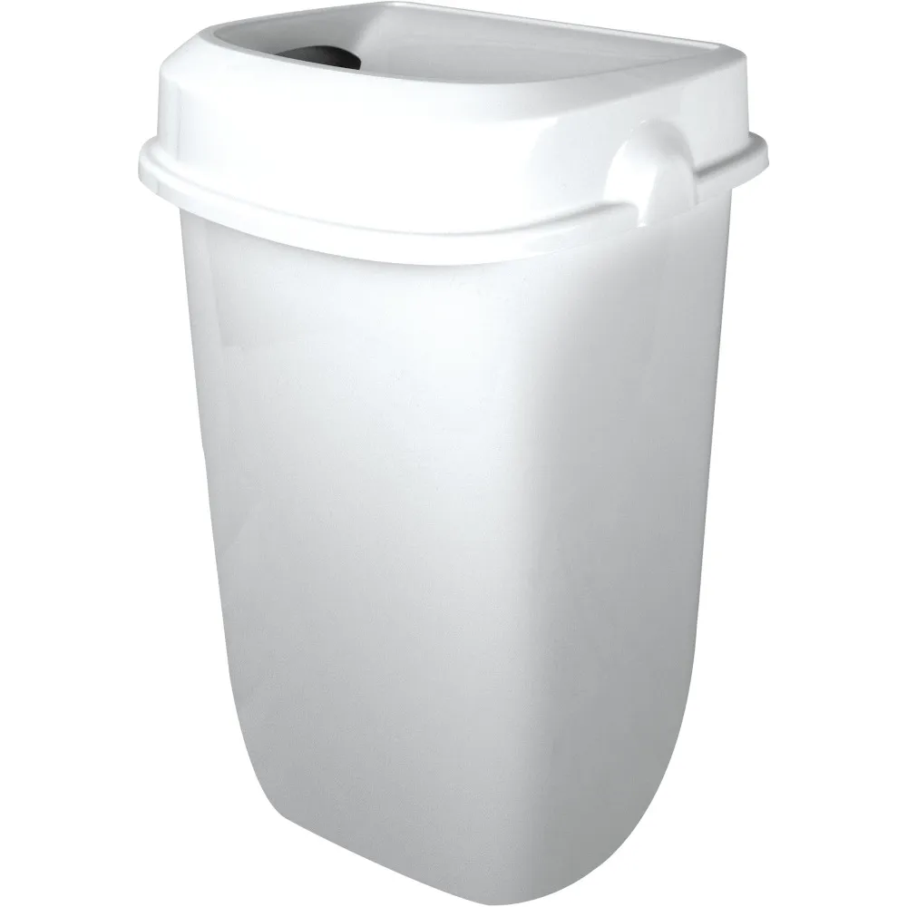Poubelle murale blanche 32L hygiène discrétion