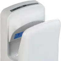 Sèche-mains intelligent blanc air pulsé hygiénique chauffage LED