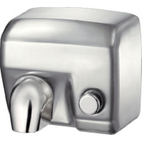 Sèche-mains électrique brossé activation par bouton