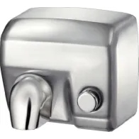 Sèche-mains électrique brossé activation par bouton