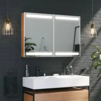 Armoire miroir LED personnalisée éclairante élégante pratique