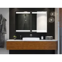 Armoire miroir LED personnalisable éclairage innovant rangement