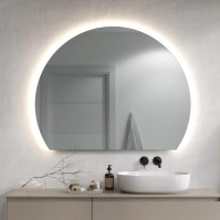 Miroir LED rond ajustable éclairage personnalisable