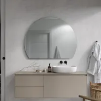 Miroir rond ajustable design élégant salle de bain