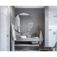 Miroir rond ajustable élégance fonctionnelle salle bain