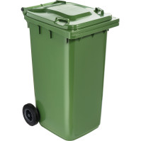 Conteneur vert 240L à roulettes pour déchets et recyclage