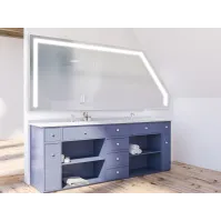 Miroir salle de bains sous comble