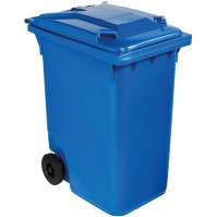 Poubelle bleue à roulettes grande capacité 360 litres