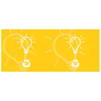 Autocollant ampoules économes en énergie lumineuse