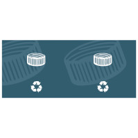 Autocollant bouchons colorés design moderne adhésif facile