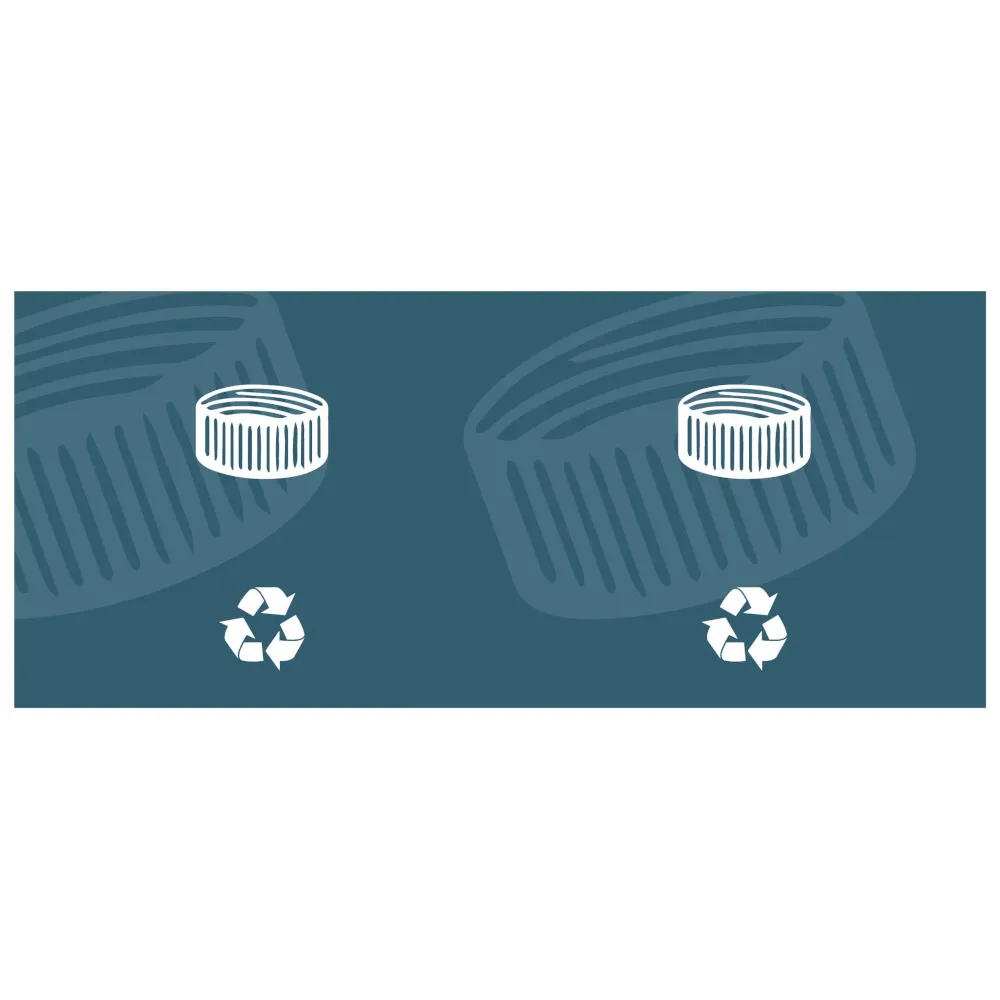 Autocollant bouchons colorés design moderne adhésif facile