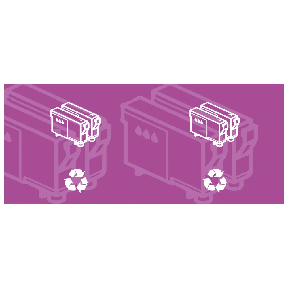 Autocollant cartouches encre jet haute qualité adhérence parfaite