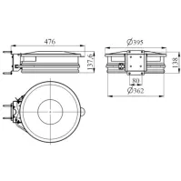 Dimensions porte sac-poubelle jaune