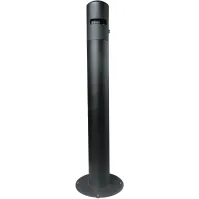 Cendrier rond sur pied élégant et moderne en inox