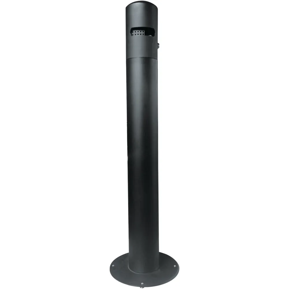 Cendrier rond sur pied élégant et moderne en inox