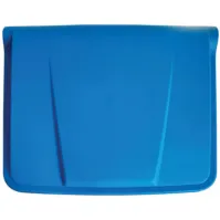 Poubelle plastique bleue à pédale 30L lot de 3