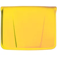 Poubelle à pédale jaune 30L en plastique robuste