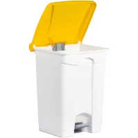 Poubelle jaune à pédale 45 litres pour tri sélectif