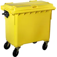 Conteneur mobile extérieur 770L jaune