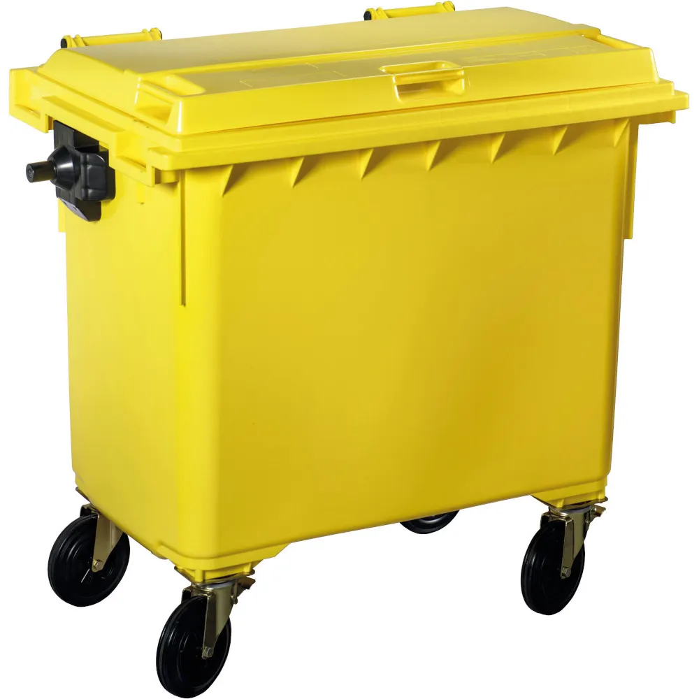 Conteneur mobile extérieur 770L jaune