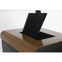 Borne déchets modulaire marron pour tri écologique efficace
