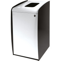 Borne déchets façade blanche ouverture pratique design moderne