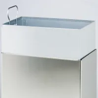 Corbeille à ouverture haute inox brossé 25 litres