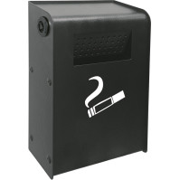 Cendrier mural pratique moderne vidage latéral extérieur compact