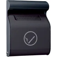 Cendrier mural gris robuste anti-vandalisme 3 litres extérieur