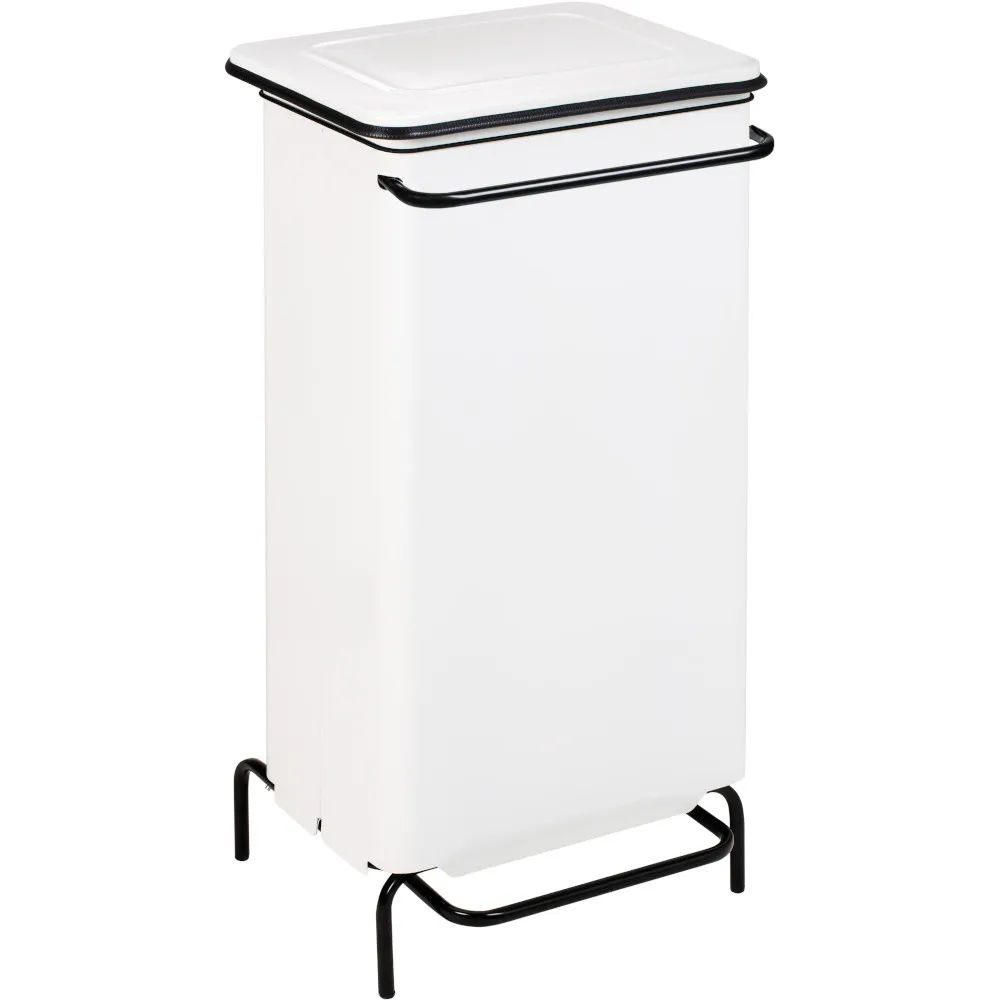 Poubelle de cuisine restaurant acier inoxydable avec pédale.