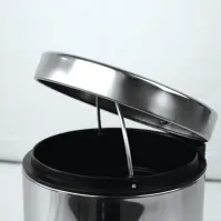 Petite poubelle ronde inox lot de huit pièces