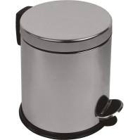 Poubelle inox ronde 5L lot de 8 pièces