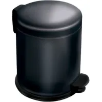 Lot de 8 poubelles rondes noires 5 litres