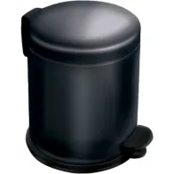 Lot de 8 poubelles rondes noires 5 litres