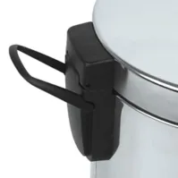 Poubelles rondes inox 12L lot de 6 élégantes