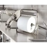 Porte-rouleau mural industriel métal robuste design moderne