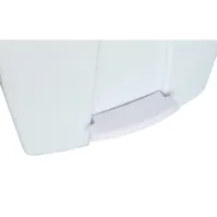 Conteneurs plastiques mobiles à pédale 120L blancs lot de 3