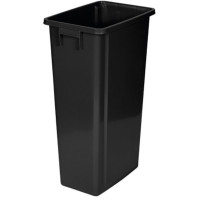 Bac recyclage 80L noir pour déchets tri sélectif