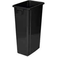 Bac recyclage 80L noir pour déchets tri sélectif