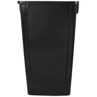 Bac recyclage 80L noir robuste durable 50% recyclé