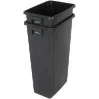 Bac recyclage noir 80L durable et facile à entretenir