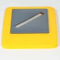 Cadre couvercle jaune adapté bacs 60L 80L pratique durable